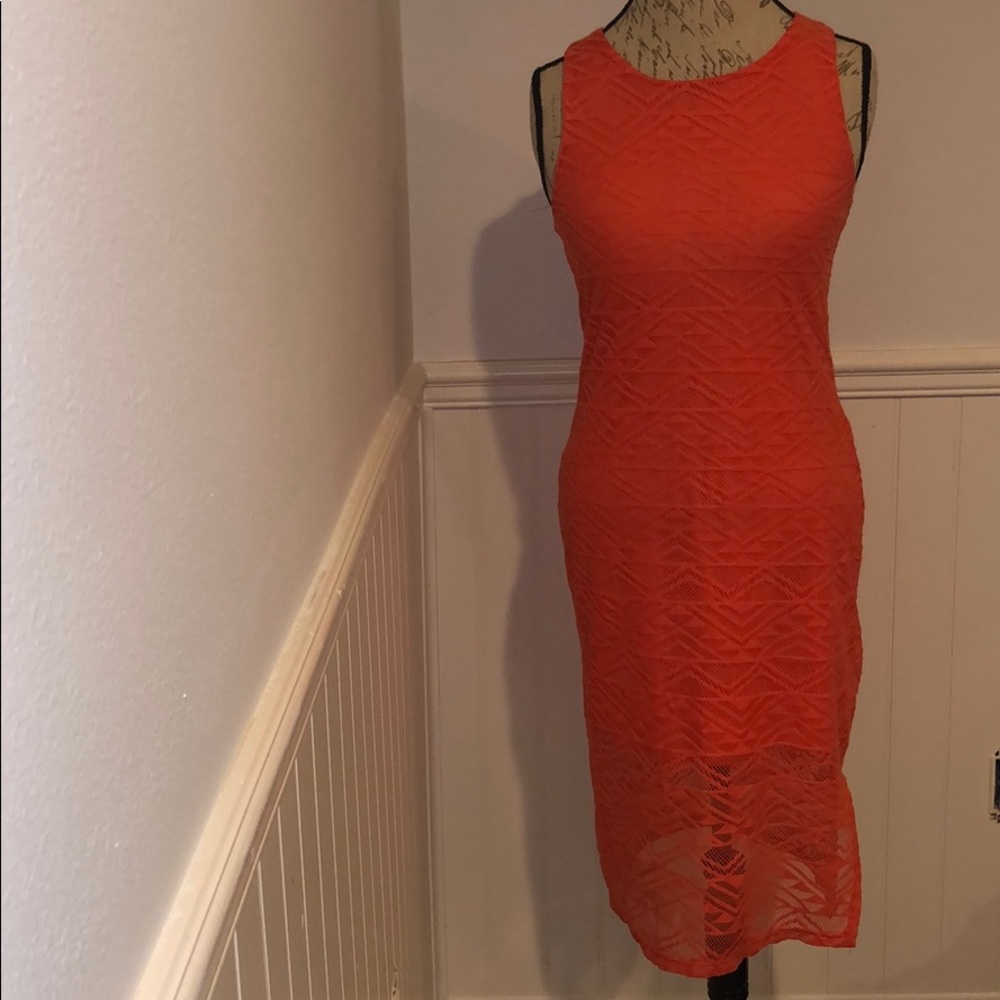 Orange summer dress